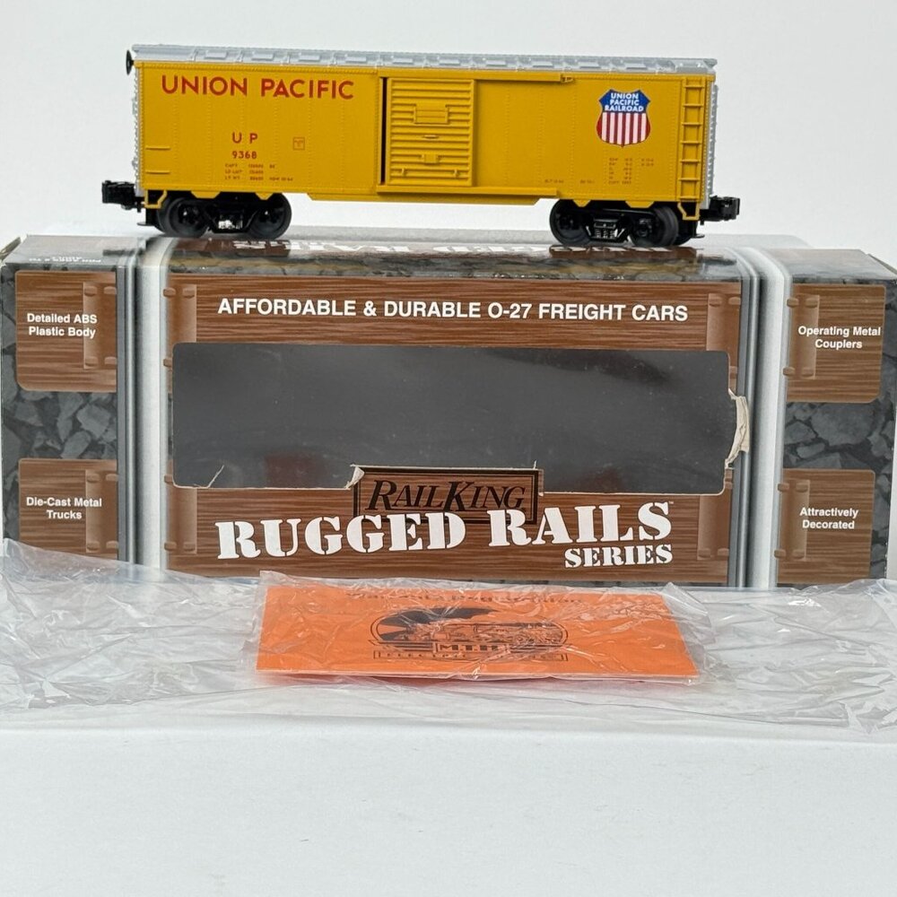 Rail Kings Rugged Rails O-27 Union Pacific BoxCar #33-7402 single door O gauge